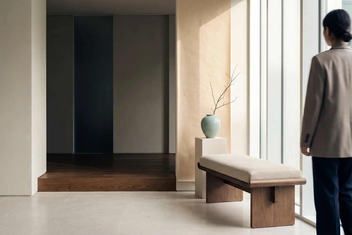 A welcoming office threshold in Seoul, the start of a conversation